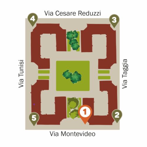 Mappa itinerario storico Golconda